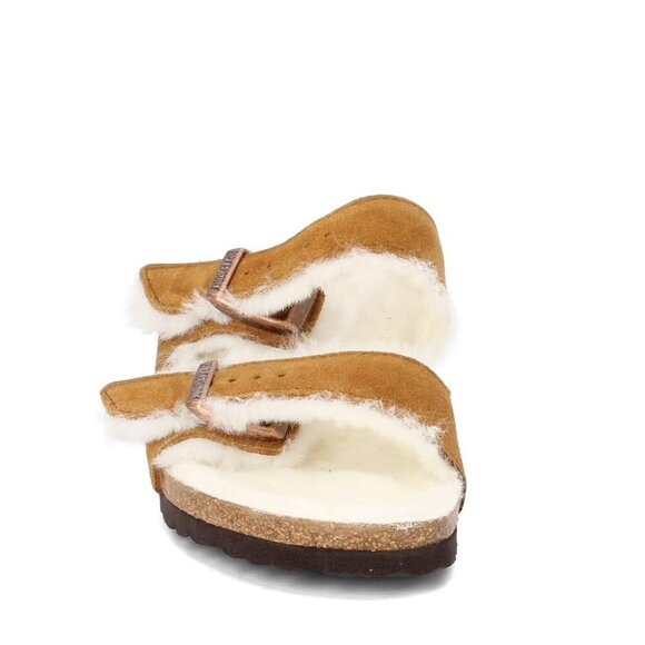 Birkenstock Women's Arizona Shearling Sandals, Mink, Tan Womens size 8 - Picture 6 of 9